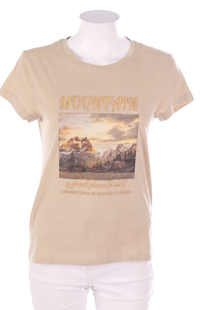 SHEIN - Kurzarm-Shirt mit Print - S