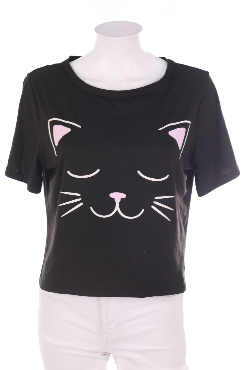 Ohne Label - Kurzarm-Shirt mit Print - M