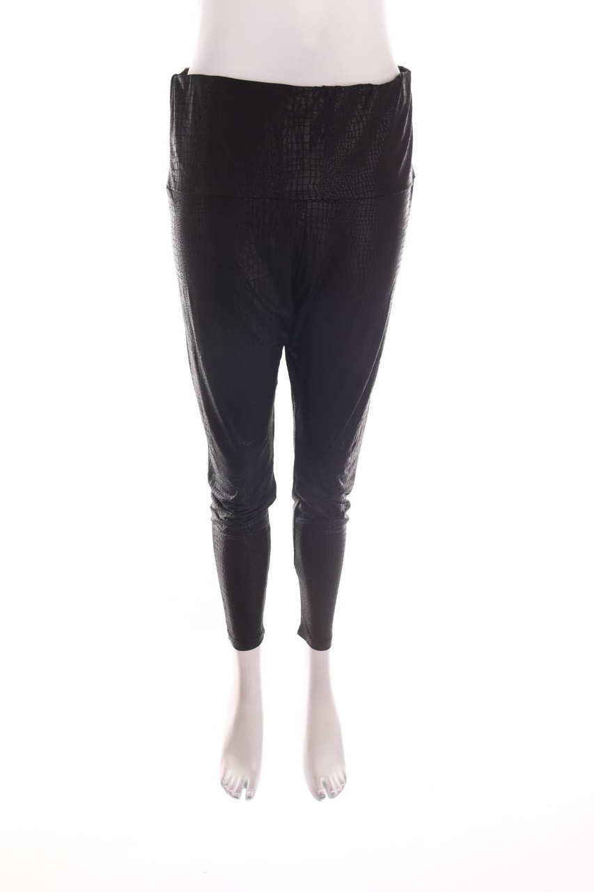 SHEIN CURVE - Kunstleder-Leggings - XL