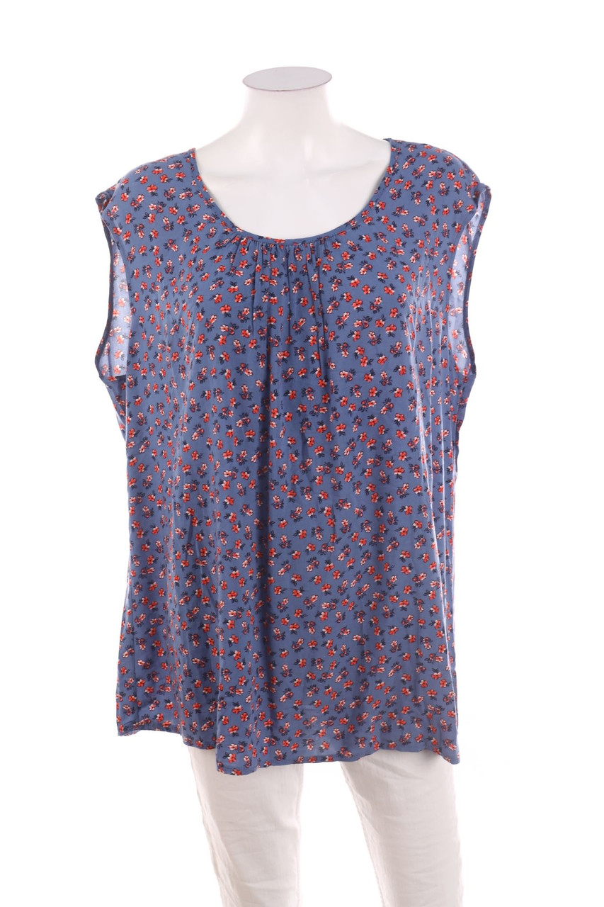 Ohne Label - Blusentop mit Blumen-Print - D 48