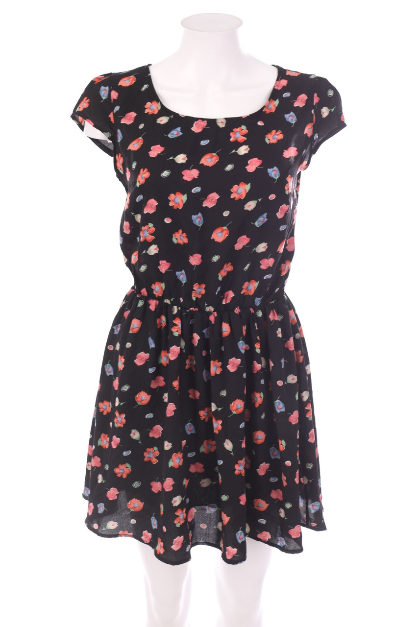 SECONDHAND - Minikleid mit Blumen-Print - D 38