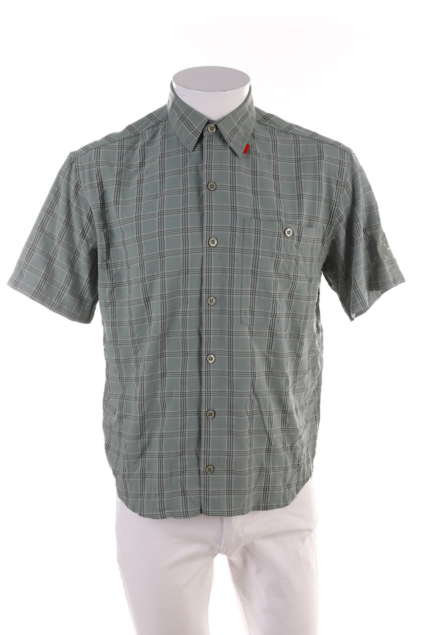 MAMMUT - Kurzarm-Hemd mit Karo-Muster - S