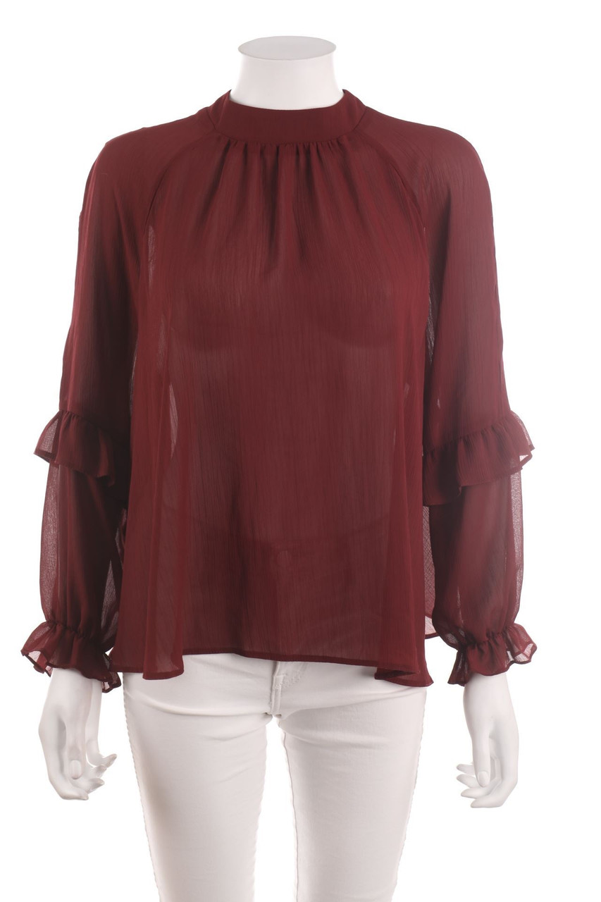 Ohne Label - Bluse mit Volants - D 42