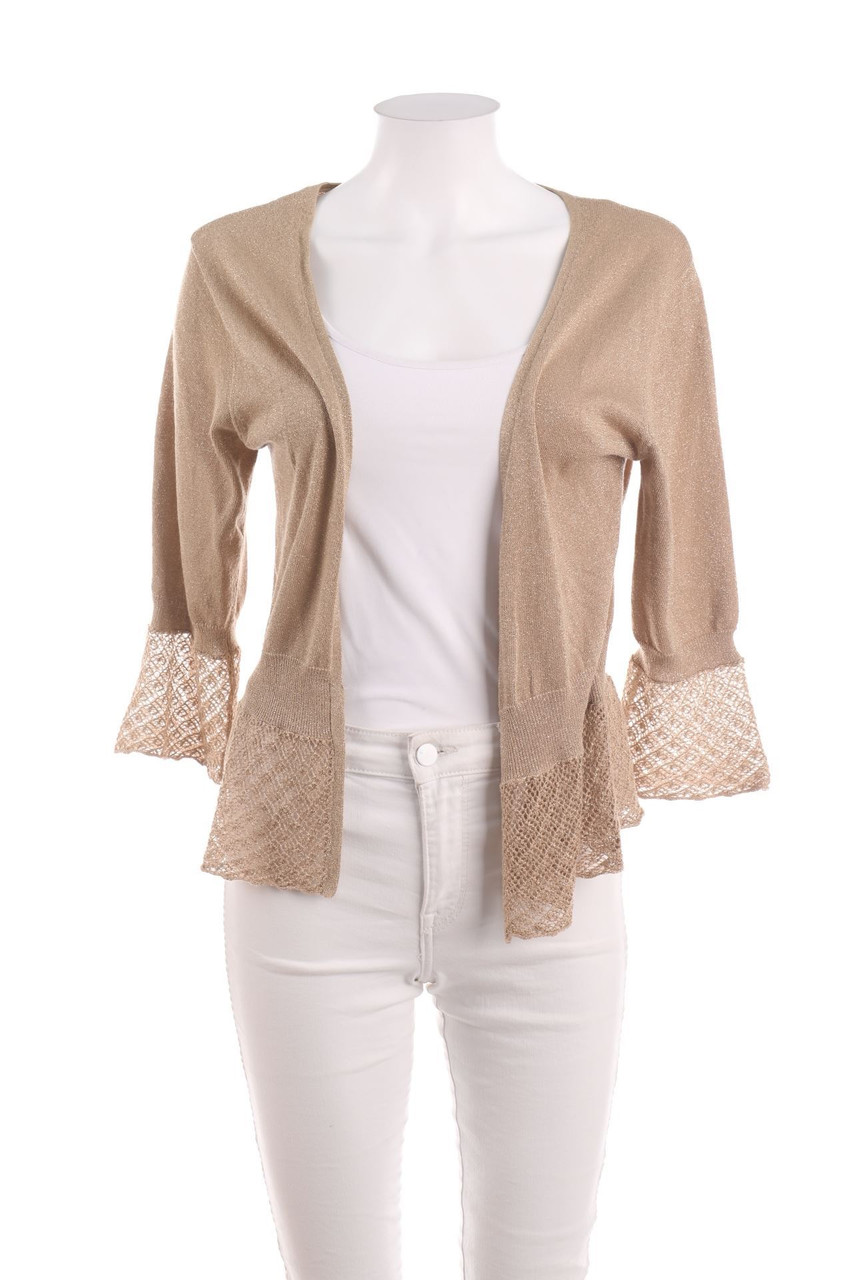 1.2.3. UN DEUX TROIS Paris - Glitzer-Cardigan aus Lochstrick - D 38