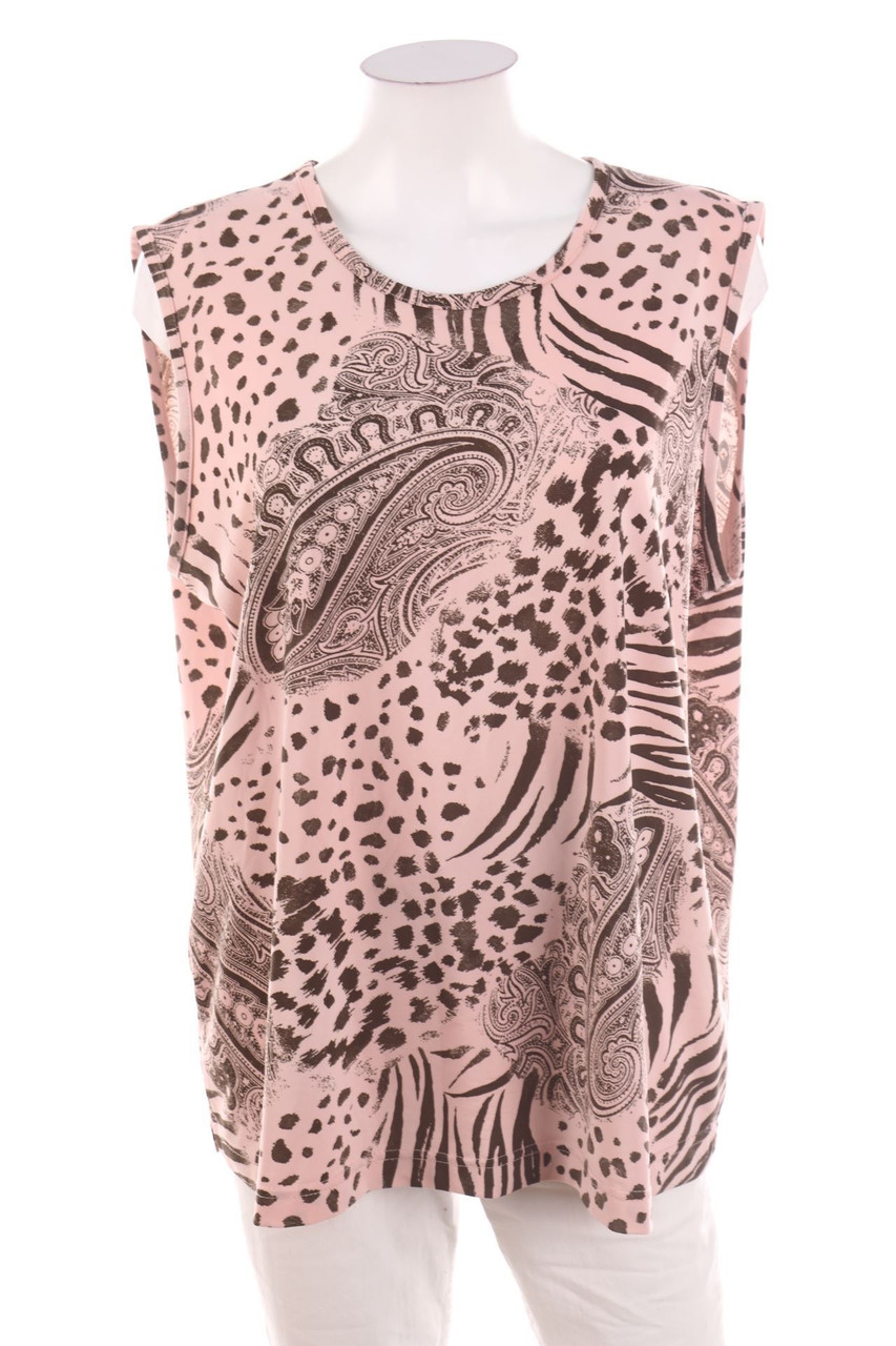 Ohne Label - Top mit Animal-Print - D 48