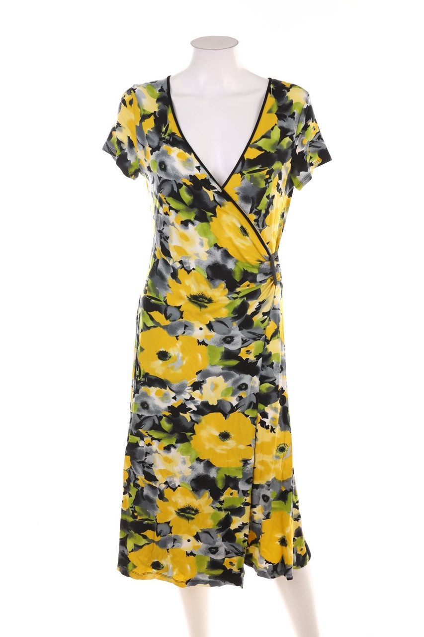 Bella Mode - Midikleid in Wickel-Optik mit Blumen-Print - D 42