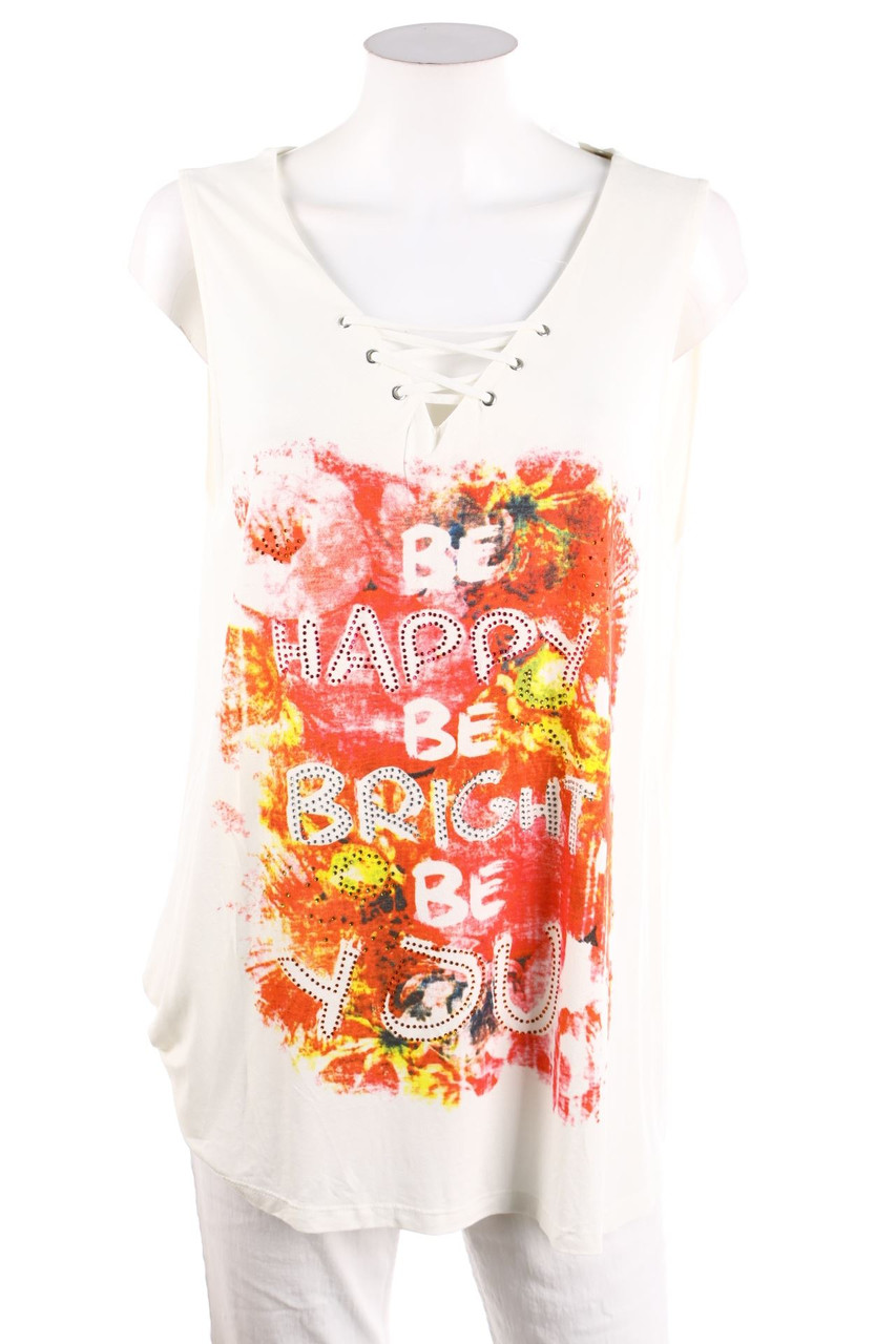 Ohne Label - Top mit Strass-Steinen - D 46