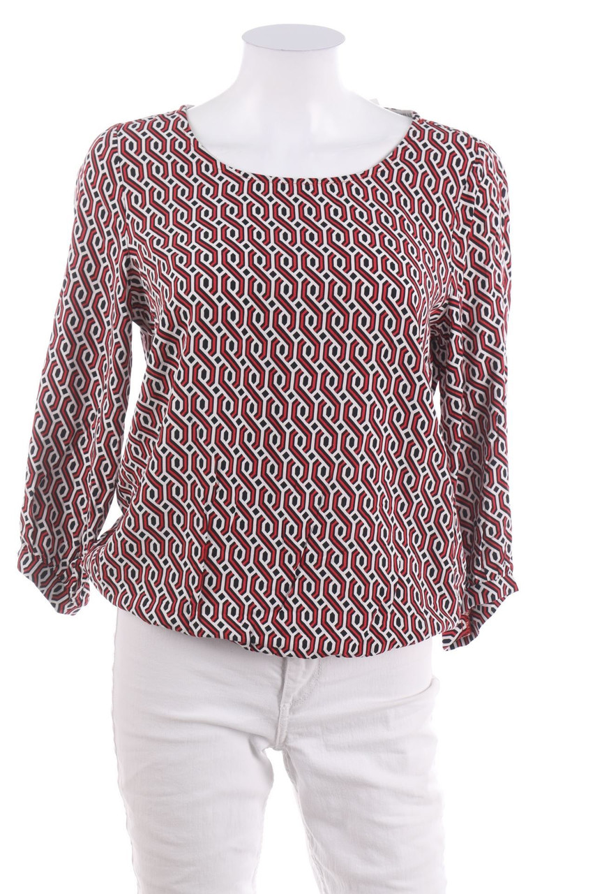SECONDHAND - Muster-Bluse mit 3/4-Ärmel - D 38
