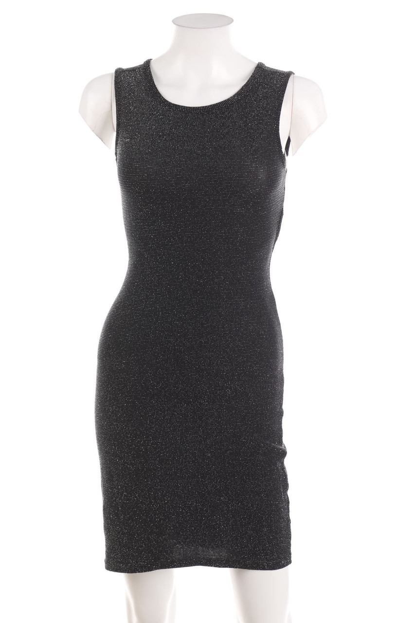 Ohne Label - Glitzer-Party-Kleid mit Schnürung - D 32