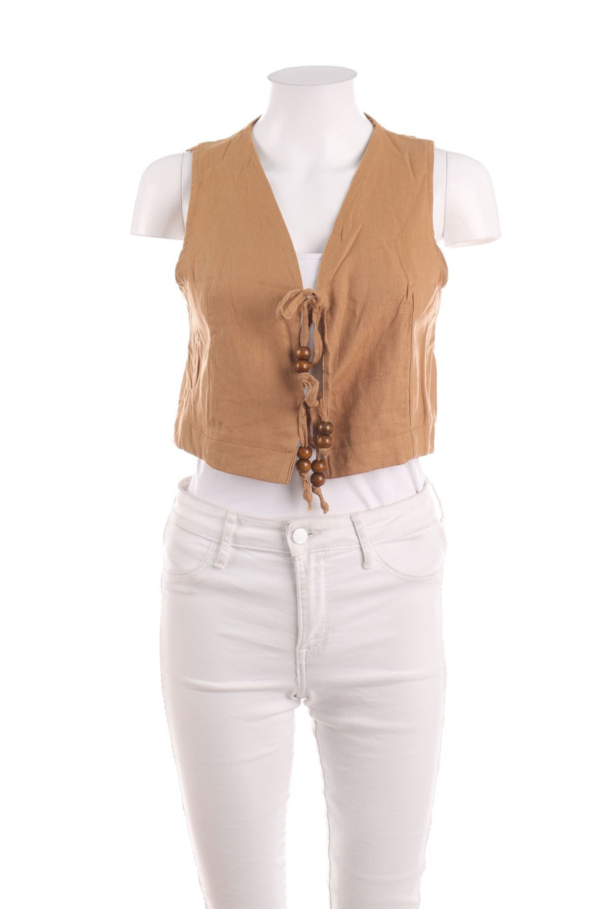 Ohne Label - Weste mit Perlen - D 34