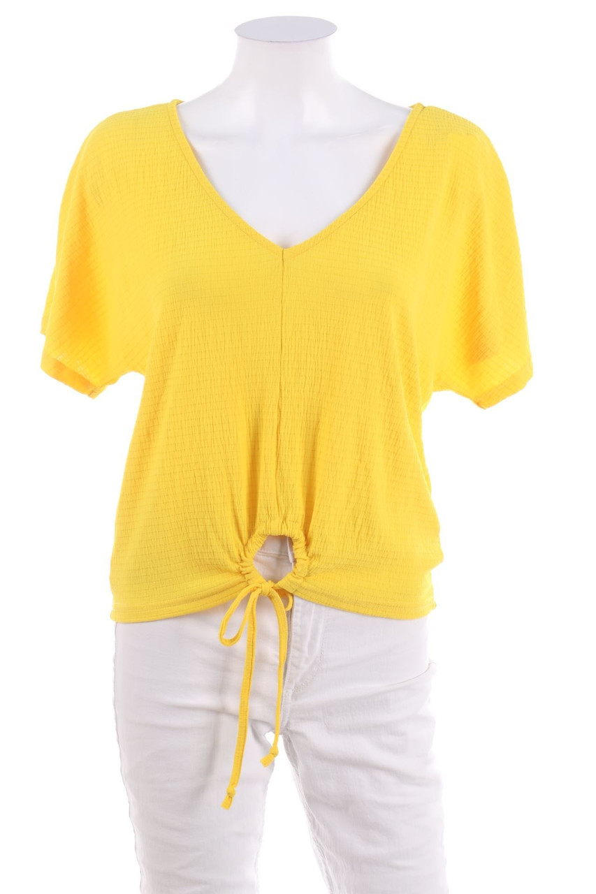 Ohne Label - Kurzarm-Shirt zum Knoten - D 46