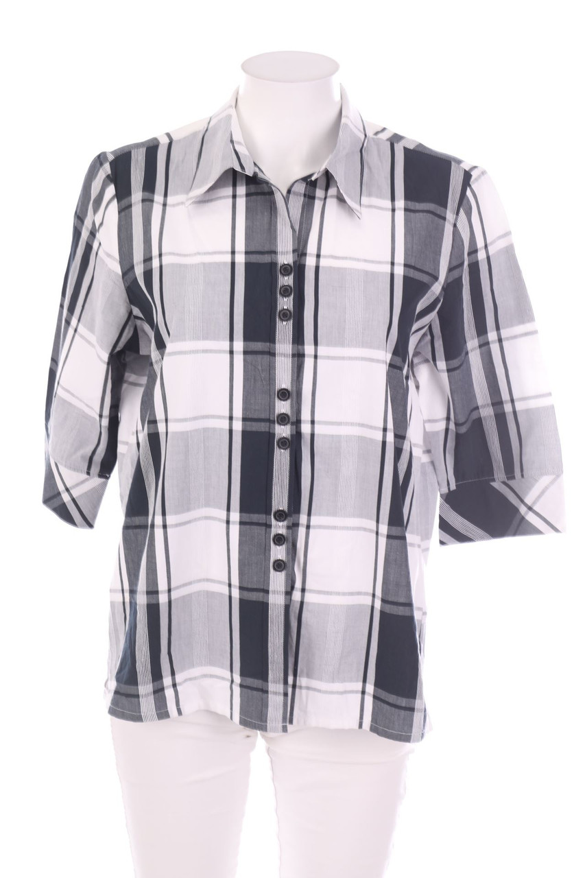 Ohne Label - Hemd-Bluse mit 3/4-Ärmel - L