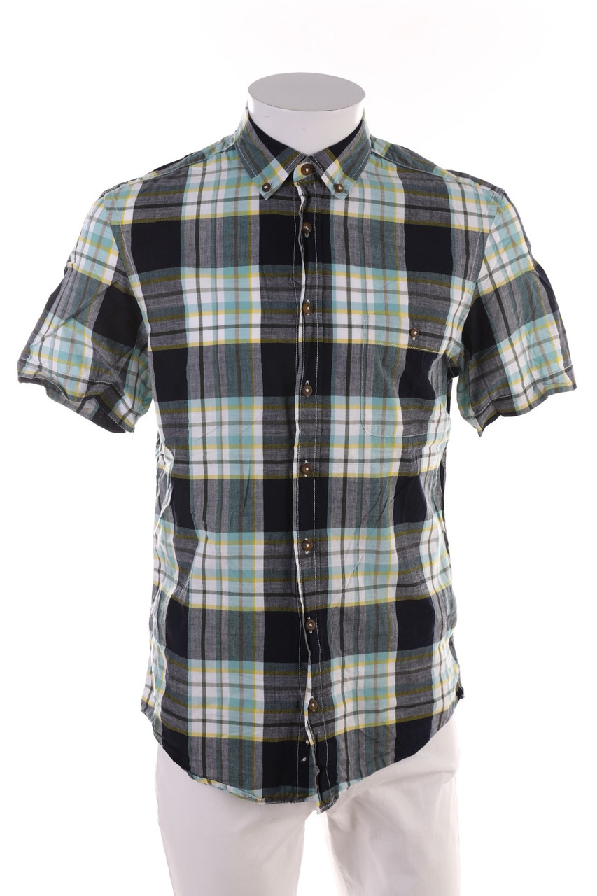 C&A - Kurzarm-Hemd mit Karo-Muster - S