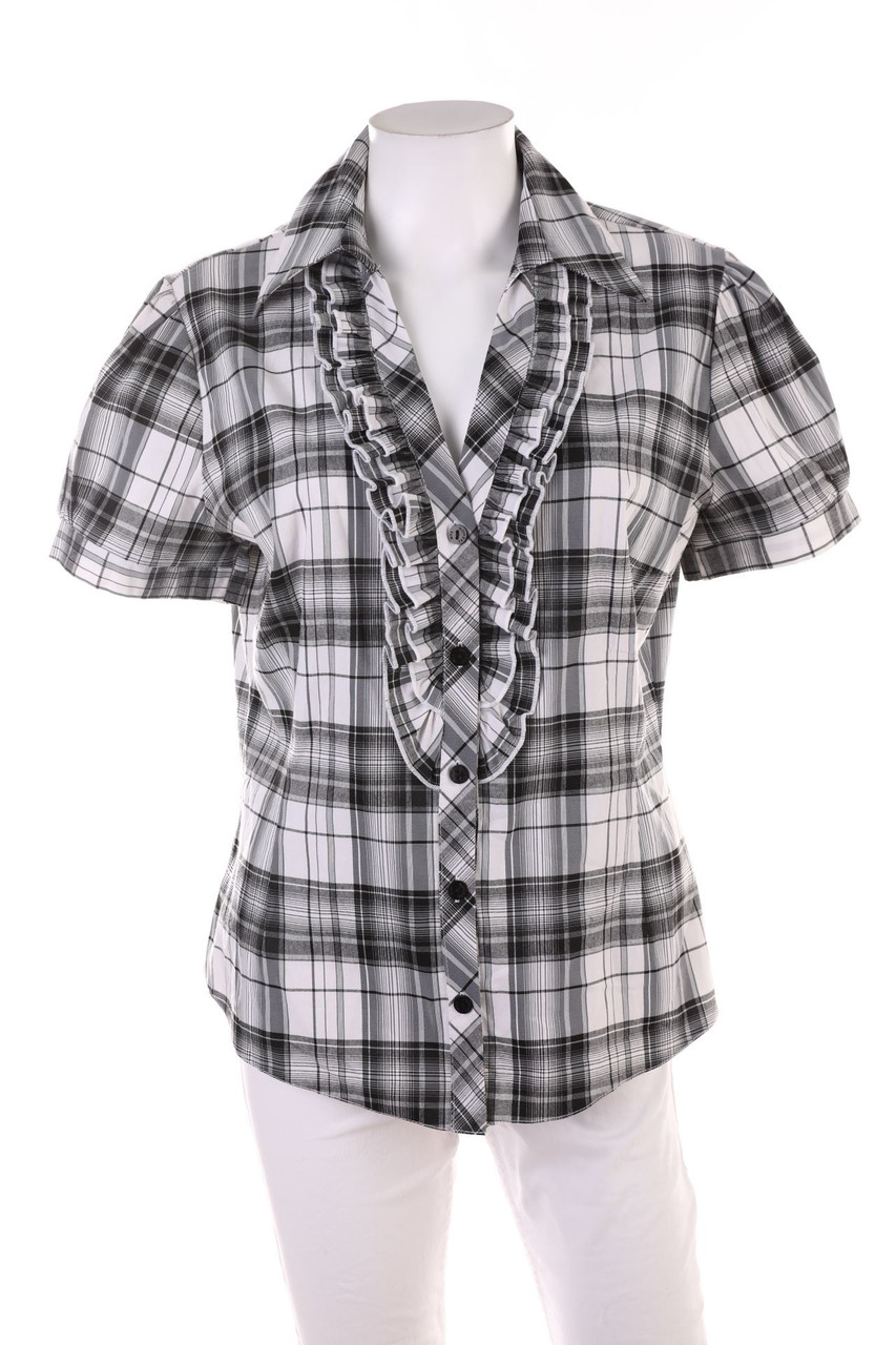 SECONDHAND - Hemd-Bluse mit kurzem Ärmel - XL