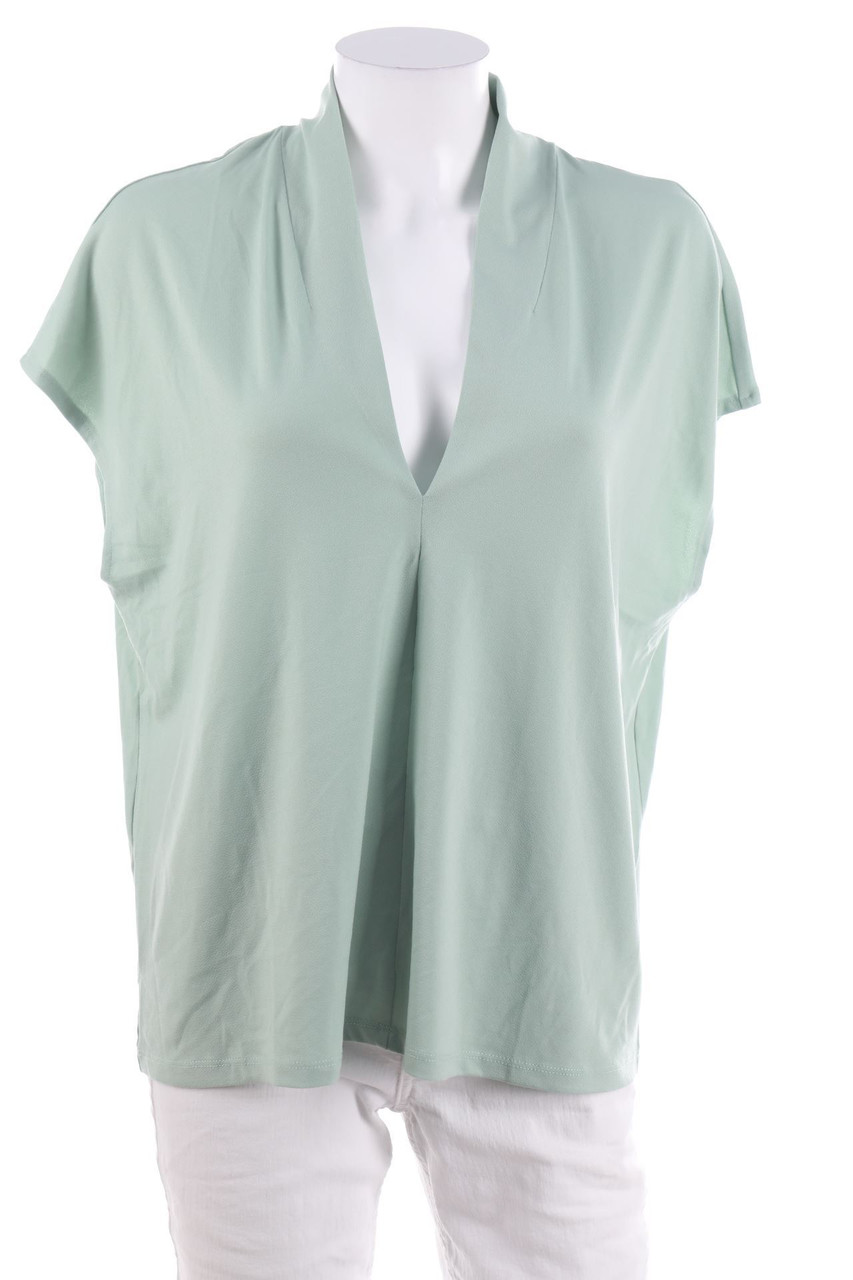 Ohne Label - Kurzarm-Bluse - D 44