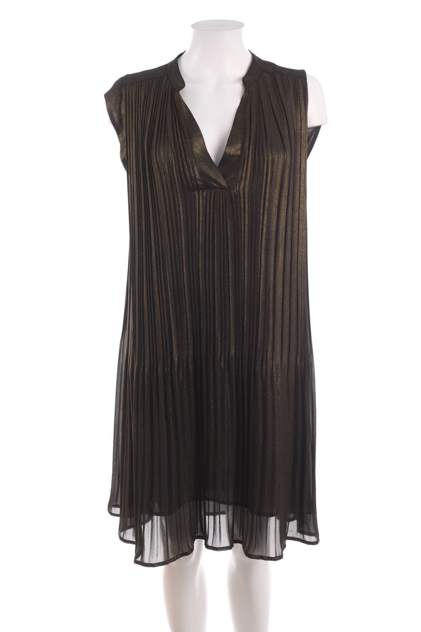 COMPTOIR DES COTONNIERS - Plissee-Kleid mit Metallic-Effekt - D 36