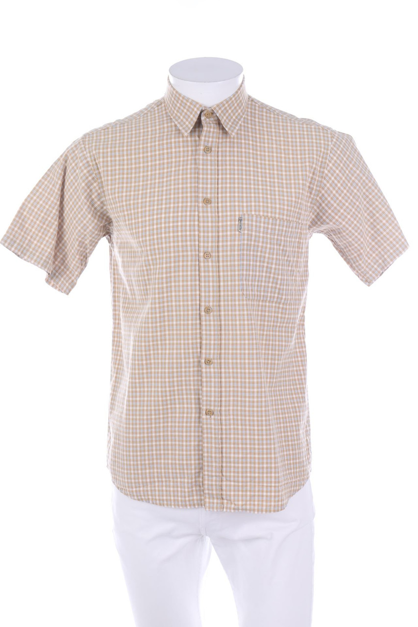 SECONDHAND - Kurzarm-Hemd mit Karo-Muster - S