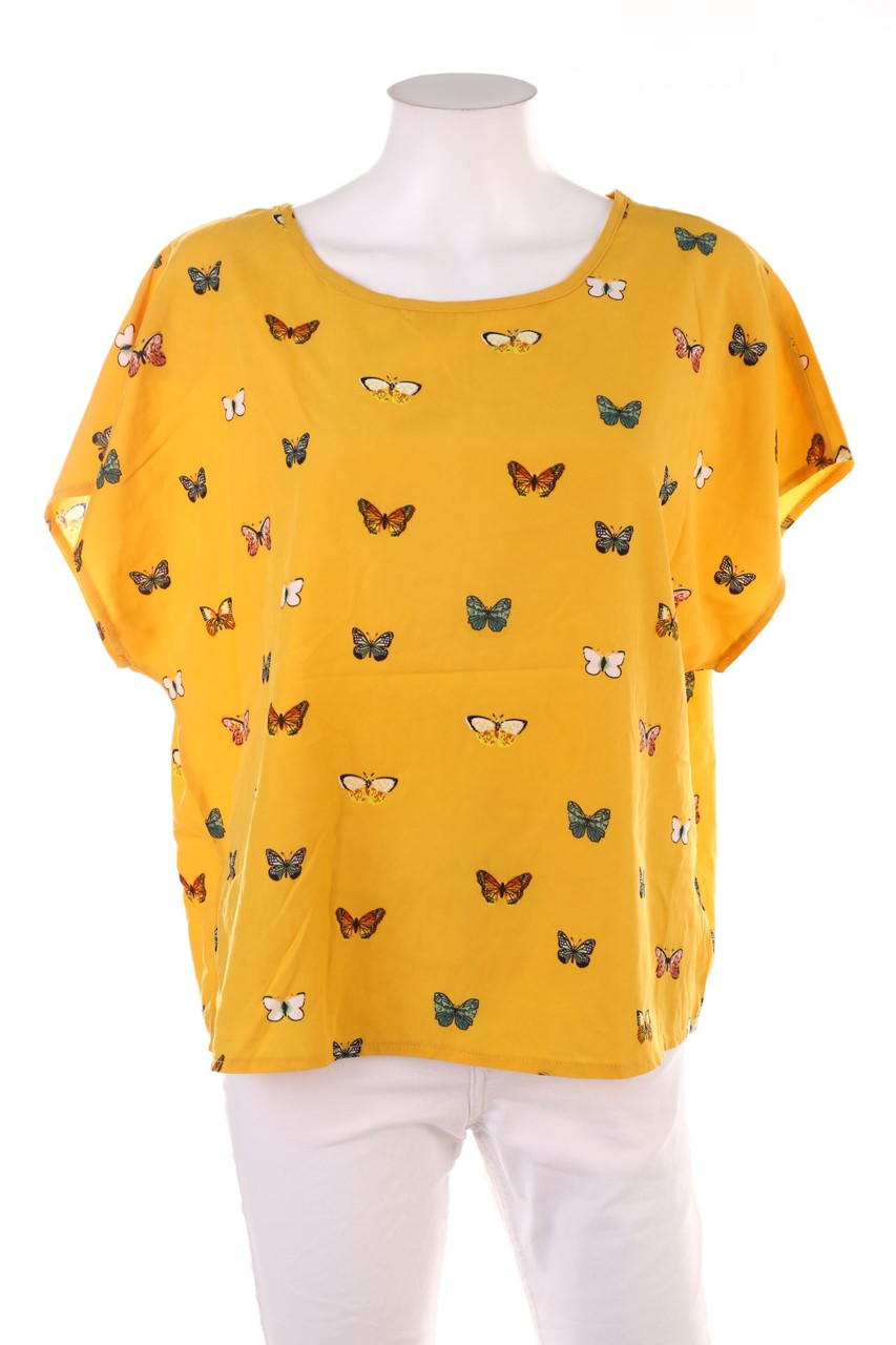 Ohne Label - Kurzarm-Bluse - XL