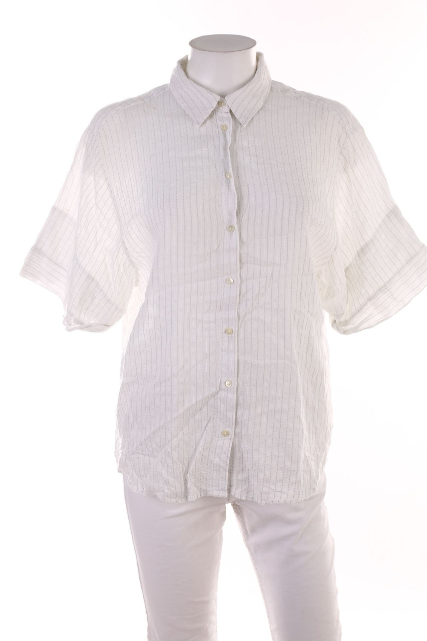 Massimo Dutti - Hemd-Bluse mit 3/4-Ärmel - L