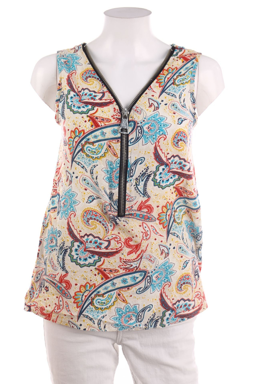 zebra&#x20;-&#x20;Blusentop&#x20;mit&#x20;Rei&#xDF;verschluss&#x20;-&#x20;M