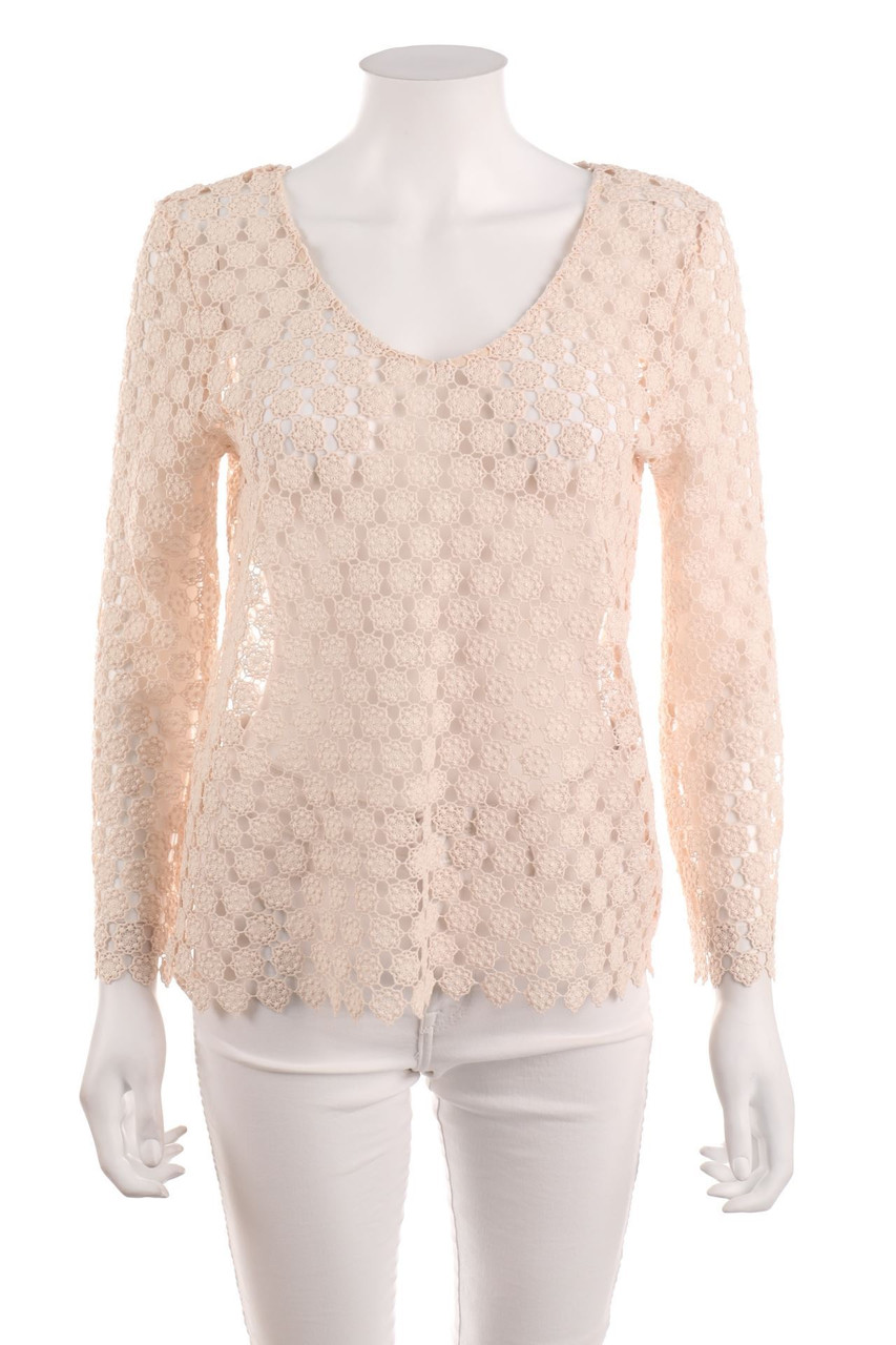 Ohne Label - Bluse aus Spitze - D 36