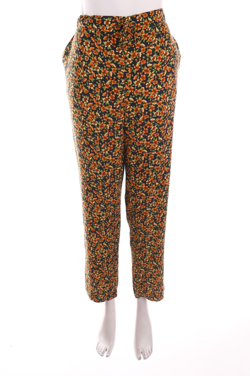 Avena - Jogger-Hose mit Blumen-Print - D 48
