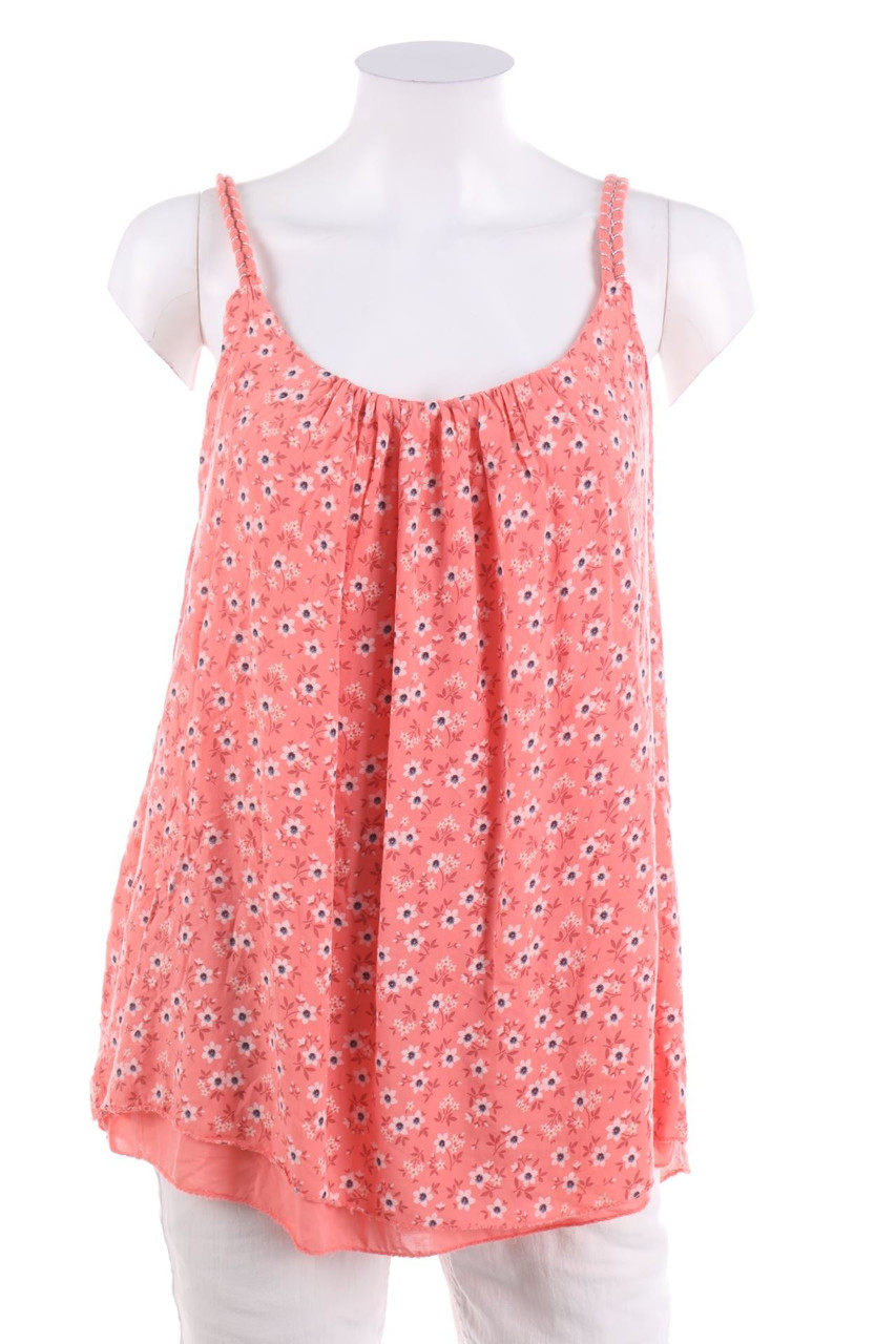 Ohne Label - Blusentop im Layer Look mit Blumen-Print - D 44