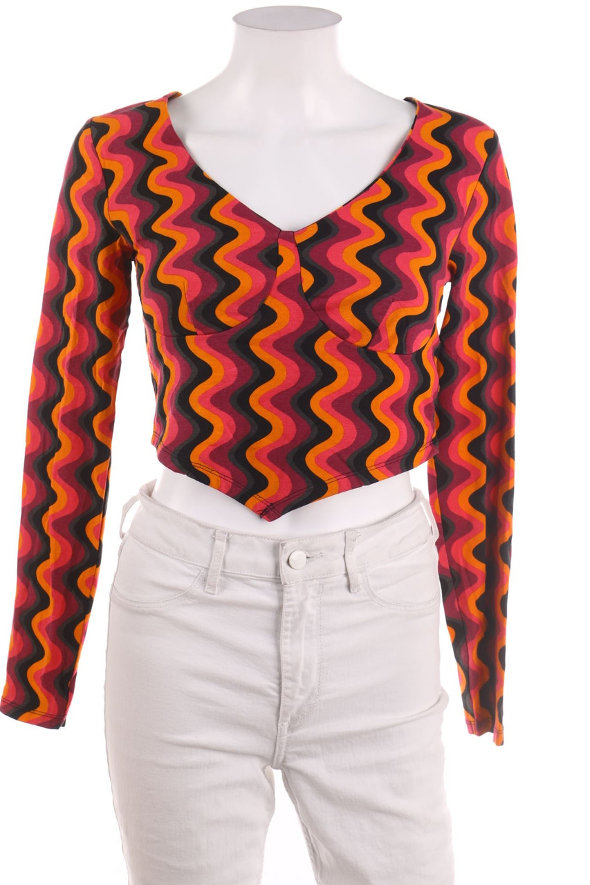 FB SISTER - Crop-Top mit langem Ärmel - M