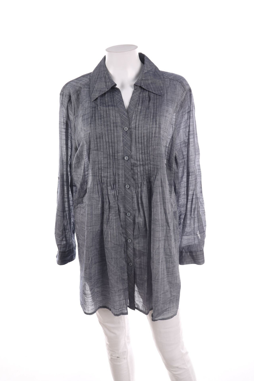 Ohne Label - Baumwoll-Bluse - 48