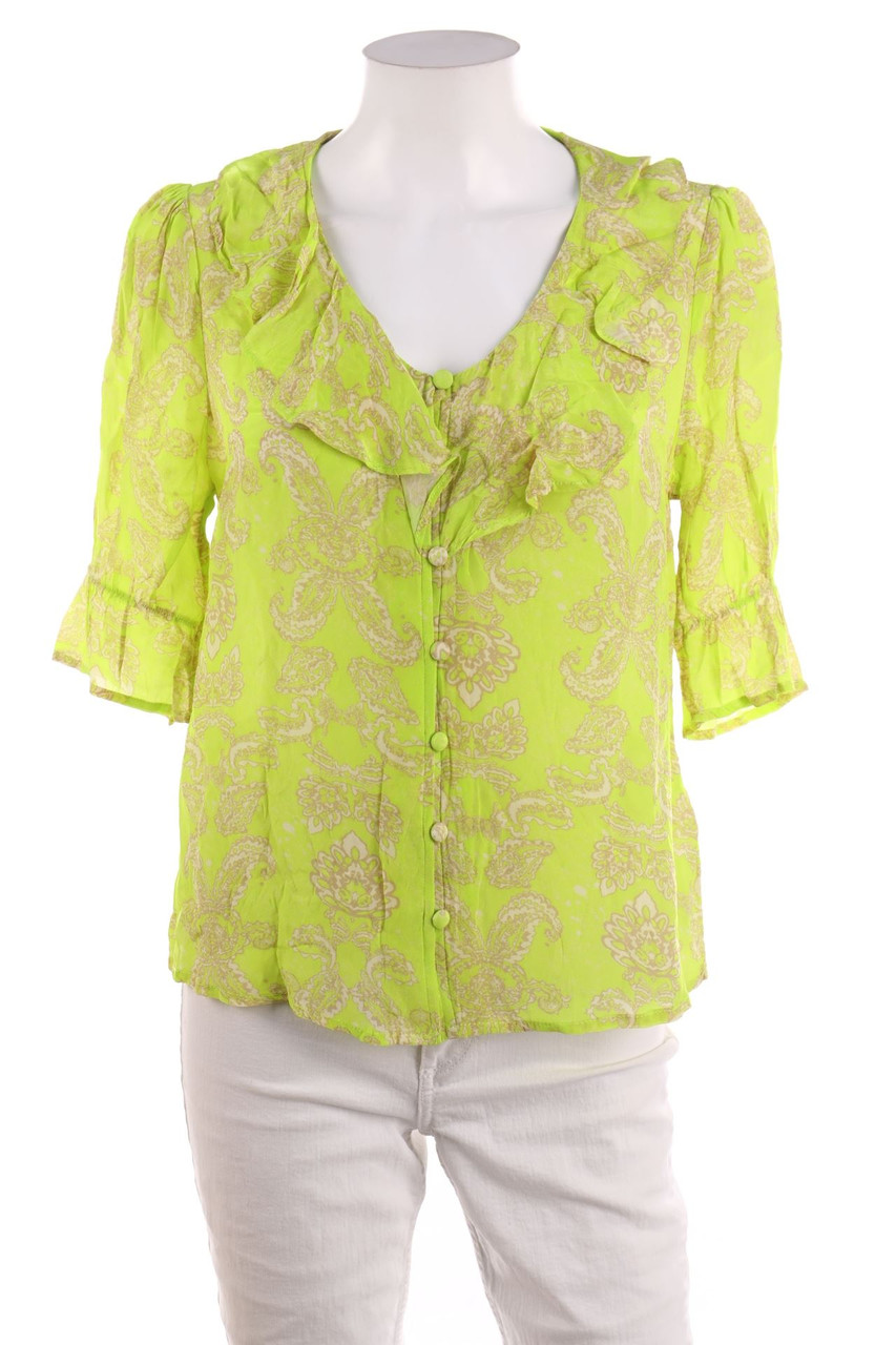 Cream - Volant-Bluse - S