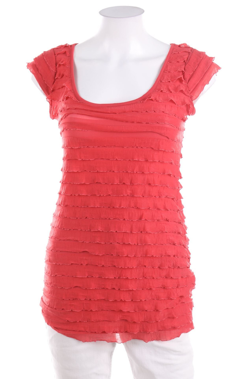 CLOCKHOUSE by C&A - Kurzarm-Shirt mit Volants - D 34