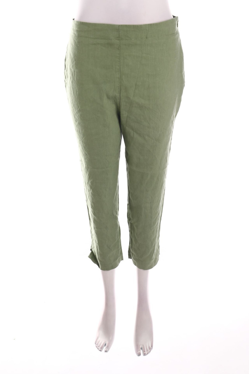 UNITED COLORS OF BENETTON - Cropped-Hose aus Leinen-Mix - D 40