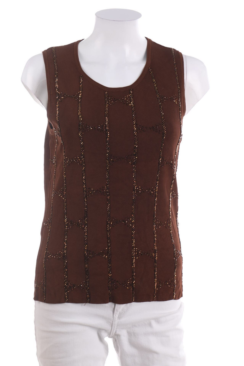 SECONDHAND - Top mit Perlen - M