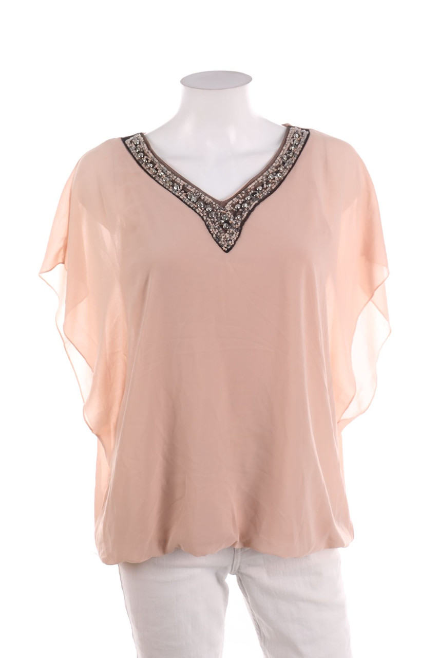 flame - Kurzarm-Bluse - L