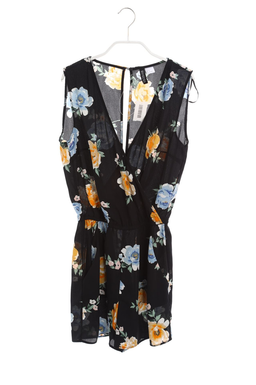 H&M - Playsuit mit Blumen-Print - XS