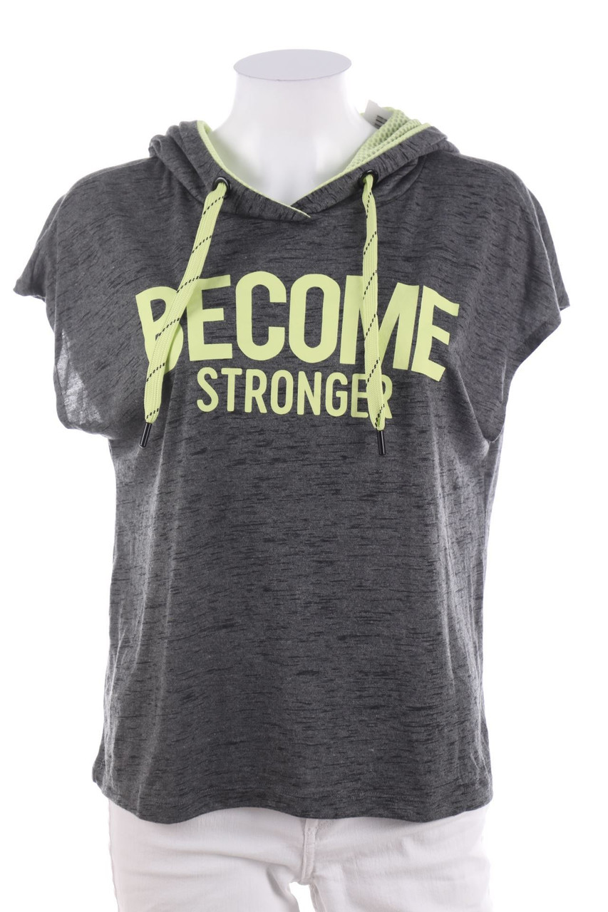 Ohne Label - Sport T-Shirt mit Kapuze - L