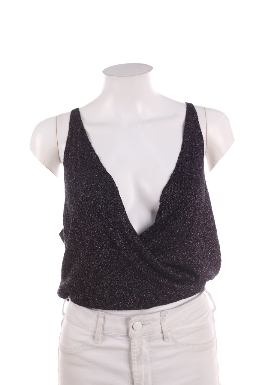 MANGO - Party-Top mit tiefem Ausschnitt - S