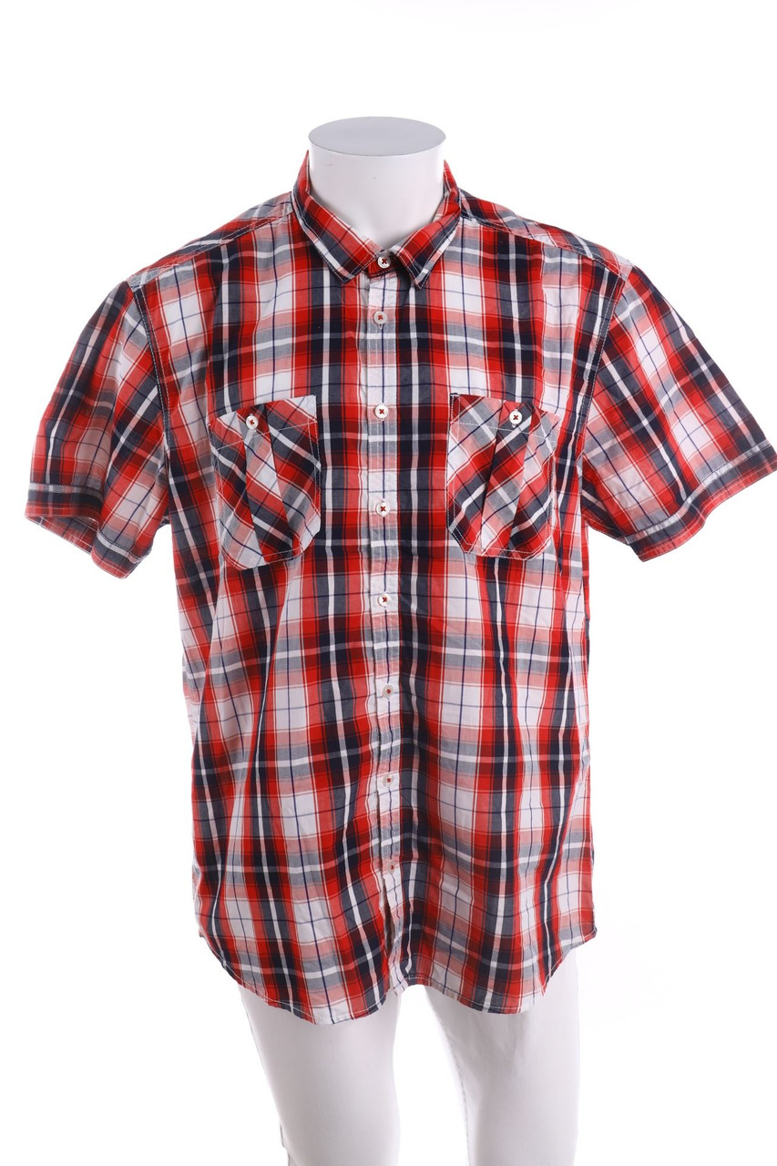 C&A - Kurzarm-Hemd mit Karo-Muster - XL