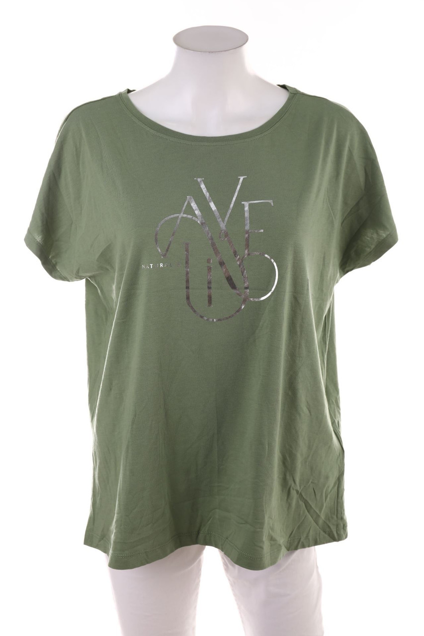 Street One - Kurzarm-Shirt mit Statement-Print - L