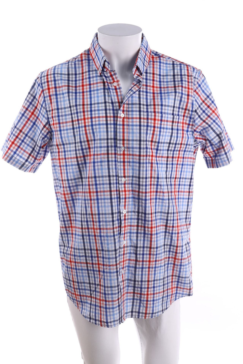 C&A - Kurzarm-Hemd mit Karo-Muster - L