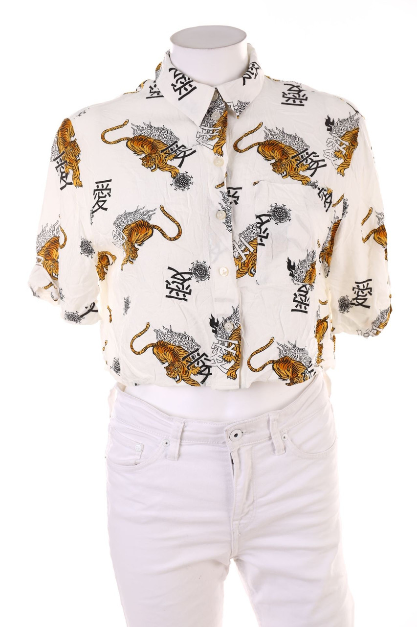 Bershka - Kurzarm-Bluse - S