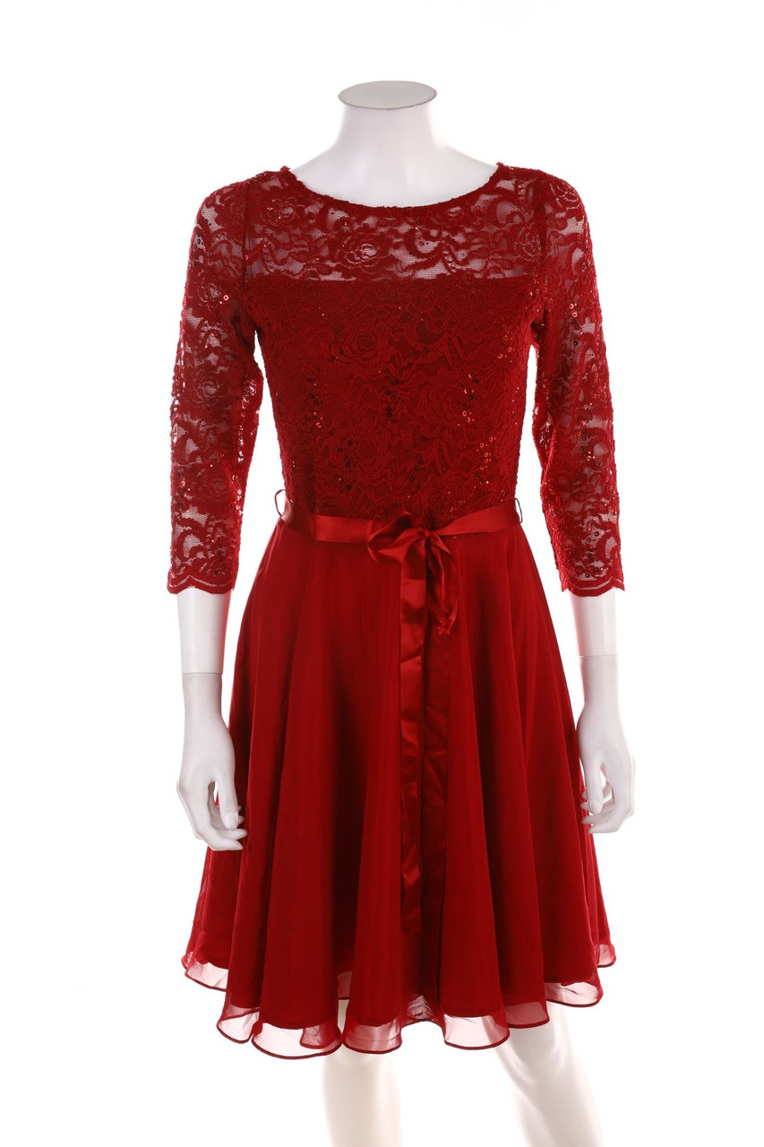 SWING - Abendkleid mit Pailletten - M