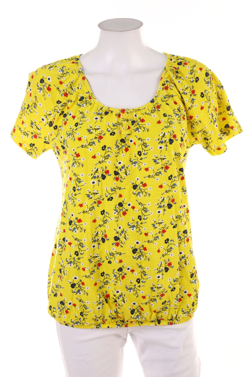 bonprix collection - Kurzarm-Shirt mit floralem Muster - L