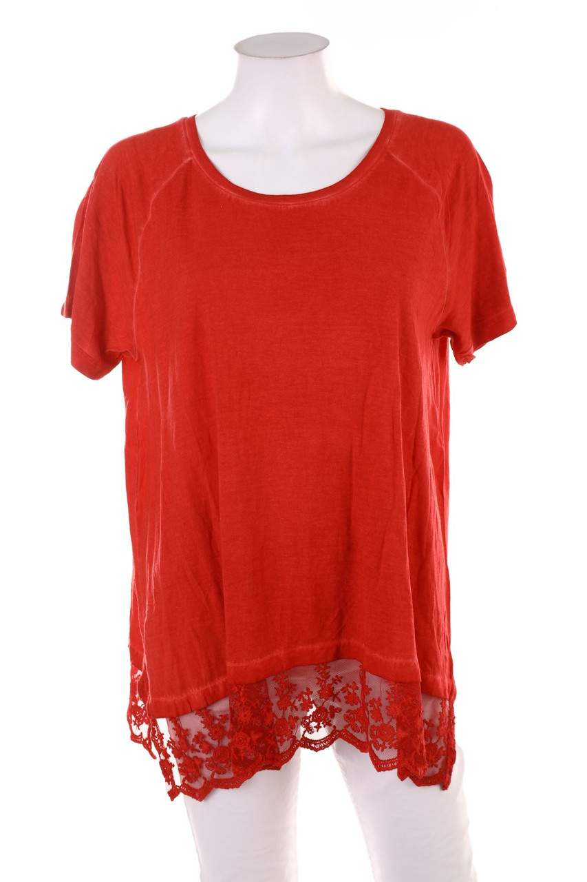 linea TESINI - Kurzarm-Shirt mit Spitze - 2XL