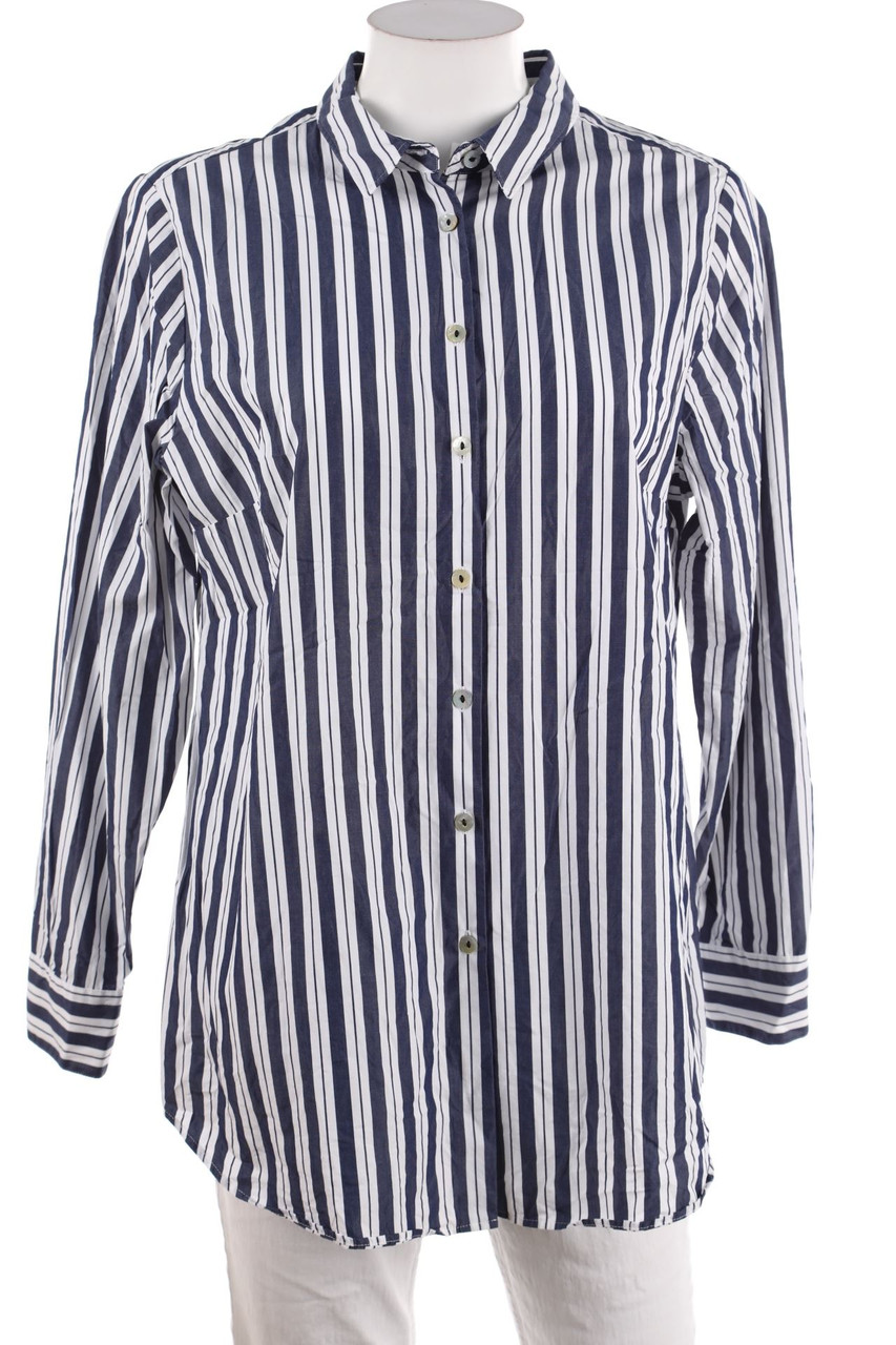 Ohne Label - Hemd-Bluse mit Streifen - D 42