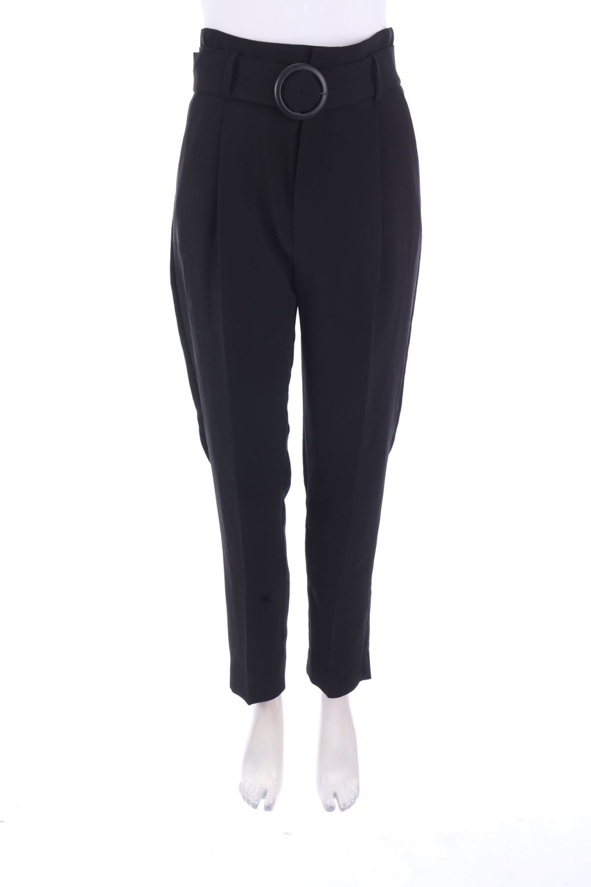 MANGO - High Waist-Bundfaltenhose mit Gürtel - S