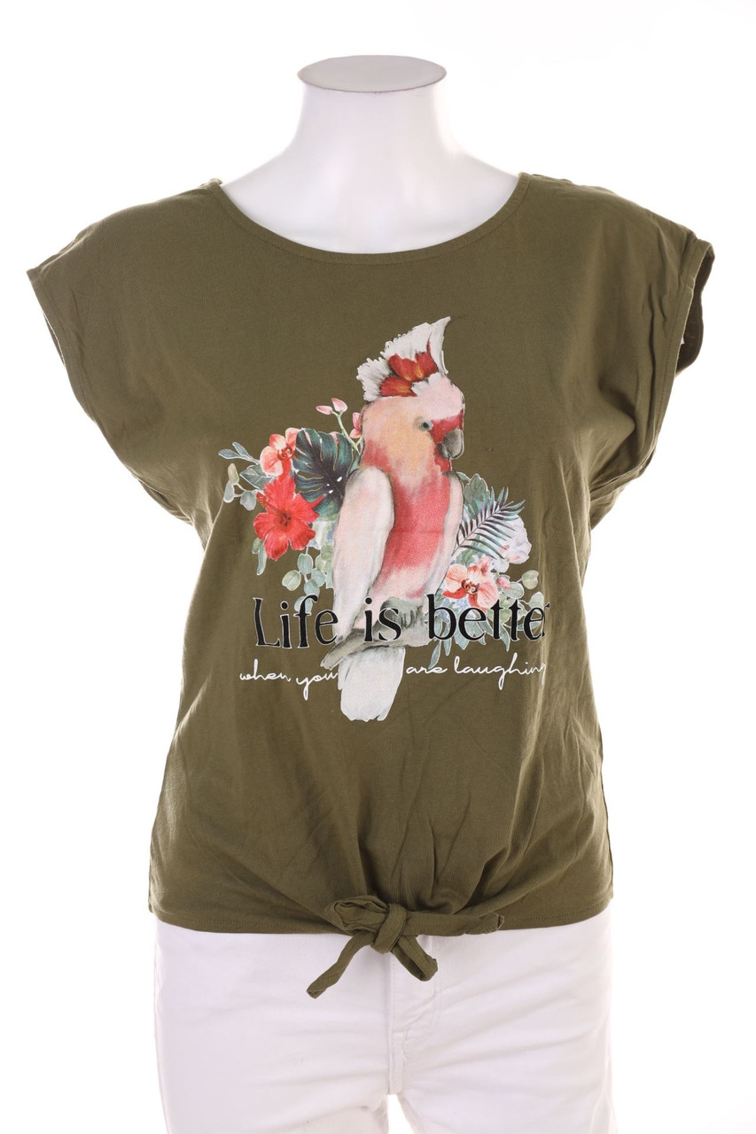 orsay - Kurzarm-Shirt zum Knoten - S