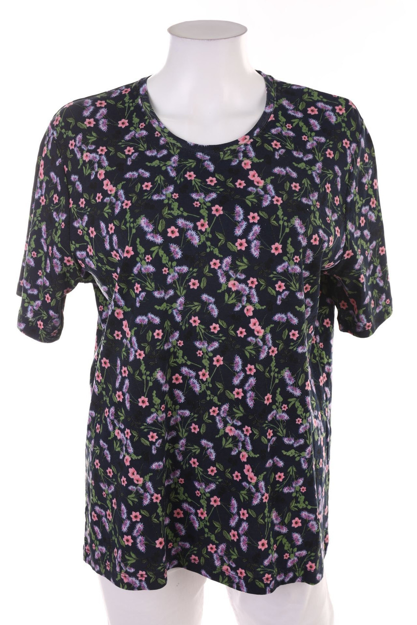 ADAGIO - Kurzarm-Shirt mit Blumen-Print - 48