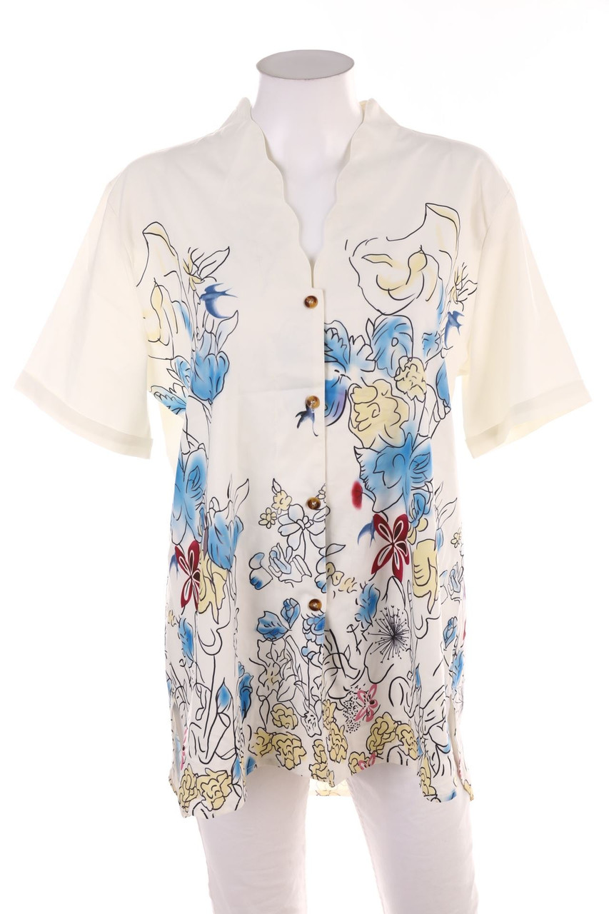 Ohne Label - Kurzarm-Bluse - 2XL