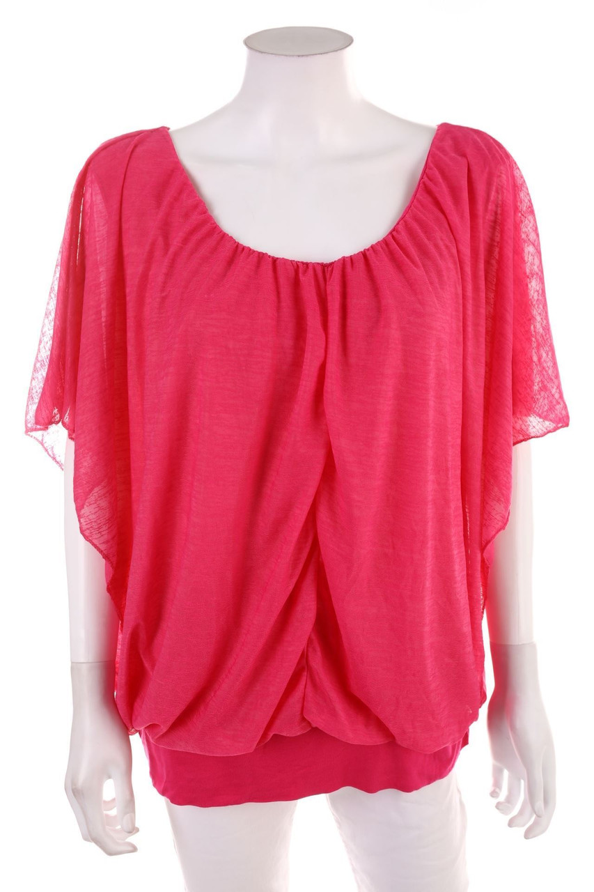 Ohne Label - Kurzarm-Shirt im Layer Look - D 46